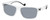 Profile View of Polaroid 2121/S Unisex Sunglasses Clear Crystal Black/Polarized Grey Silver 58mm