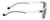 Side View of Polaroid 2121/S Unisex Sunglasses Clear Crystal Black/Polarized Grey Silver 58mm