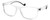 Profile View of Polaroid 2121/S Designer Reading Eye Glasses with Custom Cut Powered Lenses in Clear Crystal Black Unisex Rectangular Full Rim Acetate 58 mm