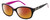 Profile View of Polaroid 4019/S Designer Polarized Sunglasses with Custom Cut Red Mirror Lenses in Gloss Black Magenta Purple Crystal White Gold Ladies Oval Full Rim Acetate 54 mm
