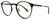 Profile View of Polaroid 4053/S Designer Single Vision Prescription Rx Eyeglasses in Matte Black Ladies Panthos Full Rim Metal 50 mm