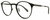 Profile View of Polaroid 4053/S Designer Blue Light Blocking Eyeglasses in Matte Black Ladies Panthos Full Rim Metal 50 mm