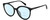 Profile View of Polaroid 4082/F/S Designer Progressive Lens Blue Light Blocking Eyeglasses in Gloss Black Gemstone Crystal Accents Ladies Cat Eye Full Rim Acetate 62 mm