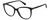 Profile View of Polaroid 4100/F/S Designer Reading Eye Glasses with Custom Cut Powered Lenses in Gloss Black Gemstone Crystal Accents Ladies Cat Eye Full Rim Acetate 59 mm