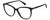 Profile View of Polaroid 4100/F/S Designer Blue Light Blocking Eyeglasses in Gloss Black Gemstone Crystal Accents Ladies Cat Eye Full Rim Acetate 59 mm
