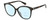 Profile View of Polaroid 4100/F/S Designer Progressive Lens Blue Light Blocking Eyeglasses in Gloss Tortoise Havana Brown Gemstone Crystal Accents Ladies Cat Eye Full Rim Acetate 59 mm