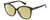 Profile View of Polaroid 4100/F/S Designer Polarized Reading Sunglasses with Custom Cut Powered Sun Flower Yellow Lenses in Gloss Tortoise Havana Brown Gemstone Crystal Accents Ladies Cat Eye Full Rim Acetate 59 mm