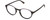 Profile View of Polaroid 6125/S Designer Progressive Lens Prescription Rx Eyeglasses in Gloss Black Grey Crystal Unisex Panthos Full Rim Acetate 50 mm