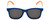 Front View of Polaroid Kids 8001/S Unisex Sunglasses in Blue White Orange/Polarized Grey 48 mm