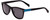 Profile View of Polaroid Kids 8025/S Unisex Designer Sunglasses in Black Blue/Polarize Grey 48mm