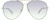 Front View of Rag&Bone 1006 Women Aviator Sunglass Gold Yellow Crystal/Grey Mirror Silver 59mm