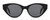 Front View of Rag&Bone 1012 Womens Cat Eye Full Rim Designer Sunglasses Gloss Black/Grey 49 mm