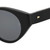 Side View of Rag&Bone 1012 Womens Cat Eye Full Rim Designer Sunglasses Gloss Black/Grey 49 mm