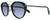 Profile View of Rag&Bone 1017 Womens Aviator Designer Sunglass Black Gunmetal/Grey Gradient 49mm