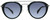 Front View of Rag&Bone 1017 Womens Aviator Designer Sunglass Black Gunmetal/Grey Gradient 49mm