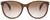 Front View of Rag&Bone 1020 Cat Eye Designer Sunglasses in Brown Crystal Gold/Pink Flash 54 mm