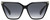 Front View of Rag&Bone 1027 Cat Eye Designer Sunglasses in Black White Gold/Grey Gradient 59mm