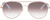 Front View of Rag&Bone 1036 Aviator Sunglasses in Rose Gold Tortoise/Brown Silver Mirror 58 mm