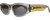 Profile View of Rag&Bone 1047 Women's Oval Designer Sunglasses in Crystal Beige Brown/Gray 55 mm