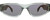 Front View of Rag&Bone 1047 Women's Oval Designer Sunglasses in Crystal Beige Brown/Gray 55 mm