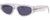 Profile View of Rag&Bone 1047 Unisex Full Rim Designer Sunglass in Crystal Clear/Grey Blue 55 mm