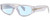Profile View of Rag&Bone 1047 Designer Blue Light Blocking Eyeglasses in Crystal Clear Unisex Oval Full Rim Acetate 55 mm
