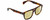 Profile View of Rag&Bone 5005 Designer Polarized Reading Sunglasses with Custom Cut Powered Sun Flower Yellow Lenses in Dark Havana Tortoise Brown Gold Unisex Pilot Full Rim Acetate 53 mm