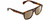 Profile View of Rag&Bone 5005 Designer Polarized Reading Sunglasses with Custom Cut Powered Amber Brown Lenses in Dark Havana Tortoise Brown Gold Unisex Pilot Full Rim Acetate 53 mm