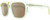Profile View of Rag&Bone 5005 Designer Polarized Sunglasses with Custom Cut Amber Brown Lenses in Crystal Yellow Gold Unisex Pilot Full Rim Acetate 53 mm