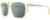 Profile View of Rag&Bone 5005 Designer Polarized Sunglasses with Custom Cut Smoke Grey Lenses in Crystal Yellow Gold Unisex Pilot Full Rim Acetate 53 mm