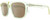 Profile View of Rag&Bone 5005 Designer Polarized Reading Sunglasses with Custom Cut Powered Amber Brown Lenses in Crystal Yellow Gold Unisex Pilot Full Rim Acetate 53 mm