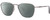 Profile View of Rag&Bone 5017 Designer Polarized Reading Sunglasses with Custom Cut Powered Smoke Grey Lenses in Matte Ruthenium Silver Grey Tokyo Tortoise Unisex Panthos Full Rim Metal 54 mm