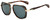 Profile View of Rag&Bone 5035 Unisex Aviator Sunglasses in Gold Havana Tortoise Brown/Green 55mm