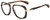 Profile View of Rag&Bone 5035 Designer Progressive Lens Prescription Rx Eyeglasses in Gold Havana Tortoise Brown Grey Unisex Pilot Full Rim Acetate 55 mm