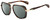Profile View of Rag&Bone 5035 Designer Polarized Sunglasses with Custom Cut Smoke Grey Lenses in Gold Havana Tortoise Brown Grey Unisex Pilot Full Rim Acetate 55 mm