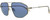 Profile View of Rag&Bone 5036 Mens Aviator Sunglasses Antique Gold Light Brown Crystal/Blue 57mm