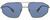 Front View of Rag&Bone 5036 Mens Aviator Sunglasses Antique Gold Light Brown Crystal/Blue 57mm