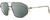 Profile View of Rag&Bone 5036 Designer Polarized Reading Sunglasses with Custom Cut Powered Smoke Grey Lenses in Antique Gold Light Brown Crystal Mens Pilot Full Rim Metal 57 mm