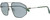 Profile View of Rag&Bone 5036 Mens Aviator Sunglasses Ruthenium Green Crystal/Silver Mirror 57mm
