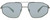 Front View of Rag&Bone 5036 Mens Aviator Sunglasses Ruthenium Green Crystal/Silver Mirror 57mm