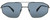 Front View of Rag&Bone 5036 Mens Aviator Designer Sunglasses Black Ruthenium Silver/Grey 57 mm