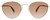 Front View of Rag&Bone 1019 Logan Women Sunglass Gold Pink Tortoise Havana/Brown Gradient 52mm