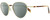 Profile View of Rag&Bone 1019 Logan Designer Polarized Sunglasses with Custom Cut Smoke Grey Lenses in Gold Pink Tortoise Havana Ladies Panthos Full Rim Metal 52 mm
