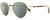 Profile View of Rag&Bone 1019 Logan Designer Polarized Reading Sunglasses with Custom Cut Powered Smoke Grey Lenses in Gold Pink Tortoise Havana Ladies Panthos Full Rim Metal 52 mm