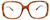 Front View of GUCCI GG0648O-003 Women's Designer Reading Glasses Brown Havana Gold Black 55 mm