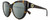 Profile View of GUCCI GG0877S-002 Designer Polarized Sunglasses with Custom Cut Smoke Grey Lenses in Dark Brown Havana Tortoise Gold Ladies Cat Eye Full Rim Acetate 56 mm