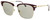 Profile View of GUCCI GG0918S-003 Unisex Sunglasses Burgundy Red Gold Brown Tortoise/Green 56 mm