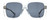 Front View of GUCCI GG0567SA-003 Women's Square Designer Sunglasses Sky Crystal Gold/Blue 58mm