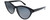 Profile View of GUCCI GG0569S-001 Women's Cat Eye Designer Sunglasses Gloss Black/Dark Grey 54mm