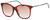 Profile View of GUCCI GG0655SA-002 Cat Eye Sunglass Burgundy Havana Gold Brown/Red Gradient 56mm